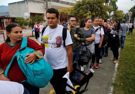 The faithful arrive for a holy mass on Saturday by Pope Francis at Olaya Herrera Airport, Medellin, Colombia September 8, 2017. REUTERS/Henry Romero