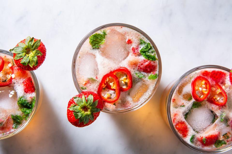 Strawberry Jalapeño Mint Julep