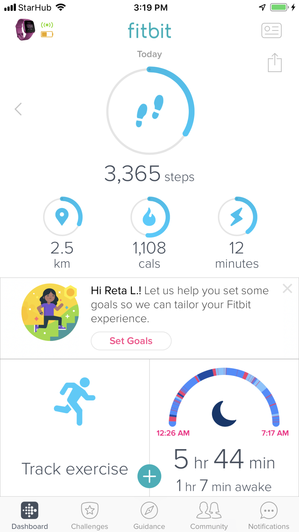 New design for goals-setting makes it fun on the app. (PHOTO: Yahoo Lifestyle Singapore)