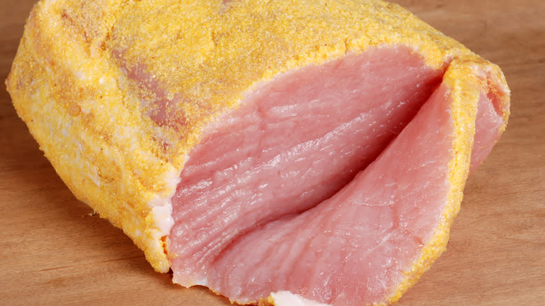 sliced peameal bacon