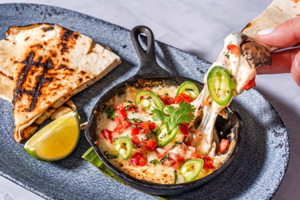 Mushroom queso fundido is served at the Tommy Bahama Marlin Bar.