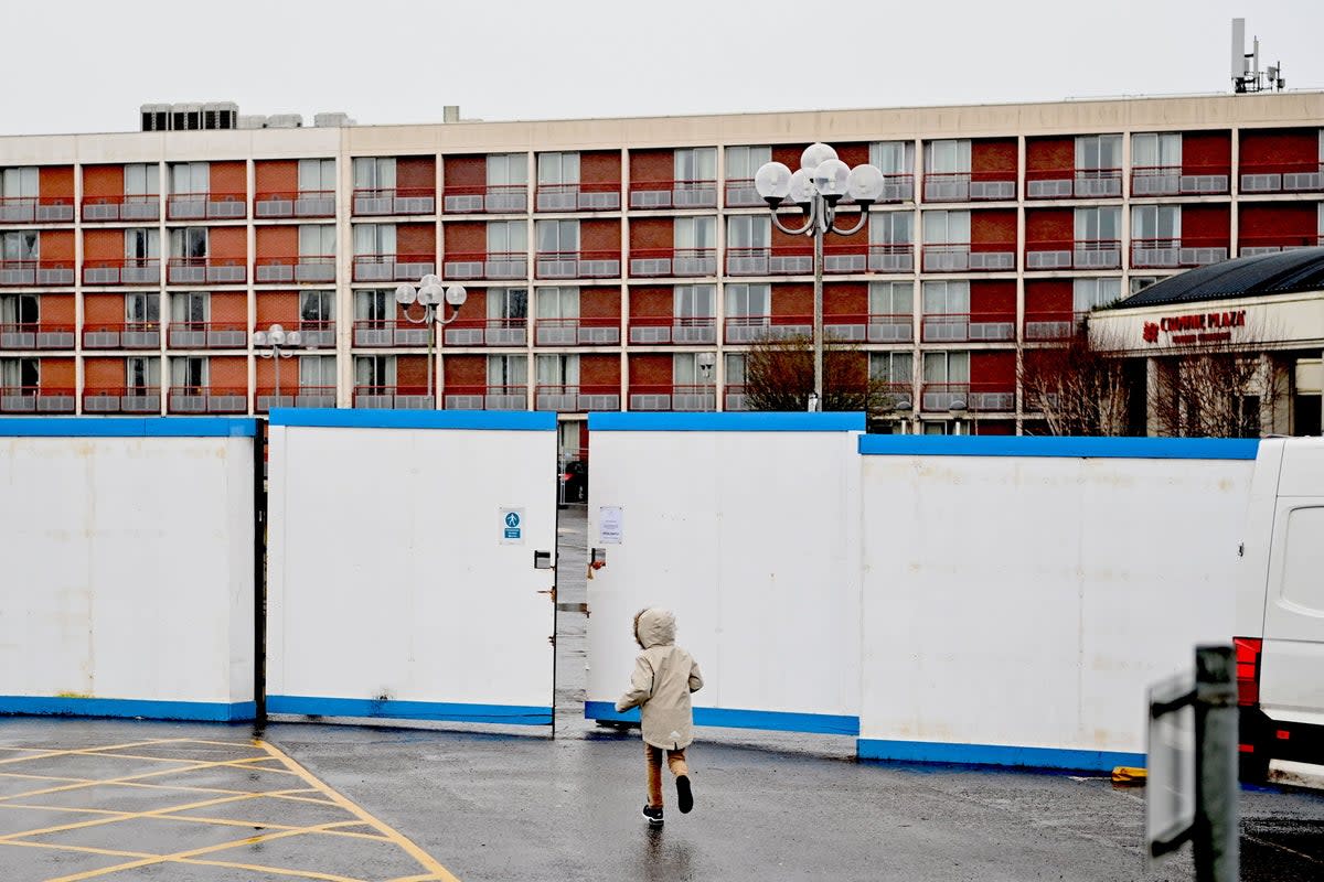 Crowne Plaza hotel used to house asylum seekers near Heathrow (AFP/Getty)