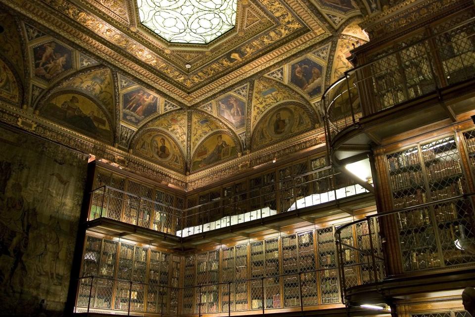 <p>The Morgan Library & Museum—which is both a New York City Landmark and a National Historic Landmark—opened to the public in 1924, in accordance with J.P. Morgan’s will. Charles Follen McKim, of notable architectural firm McKim, Mead and White, was behind the design of this library, which is home to famed works by Charlotte Brontë, Lord Byron, and Charles Dickens, to name a few.</p>