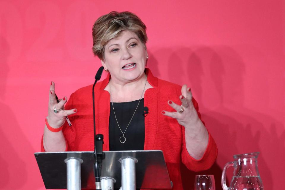 Denial: Emily Thornberry said she was not "sneering" at Brexit voters: PA