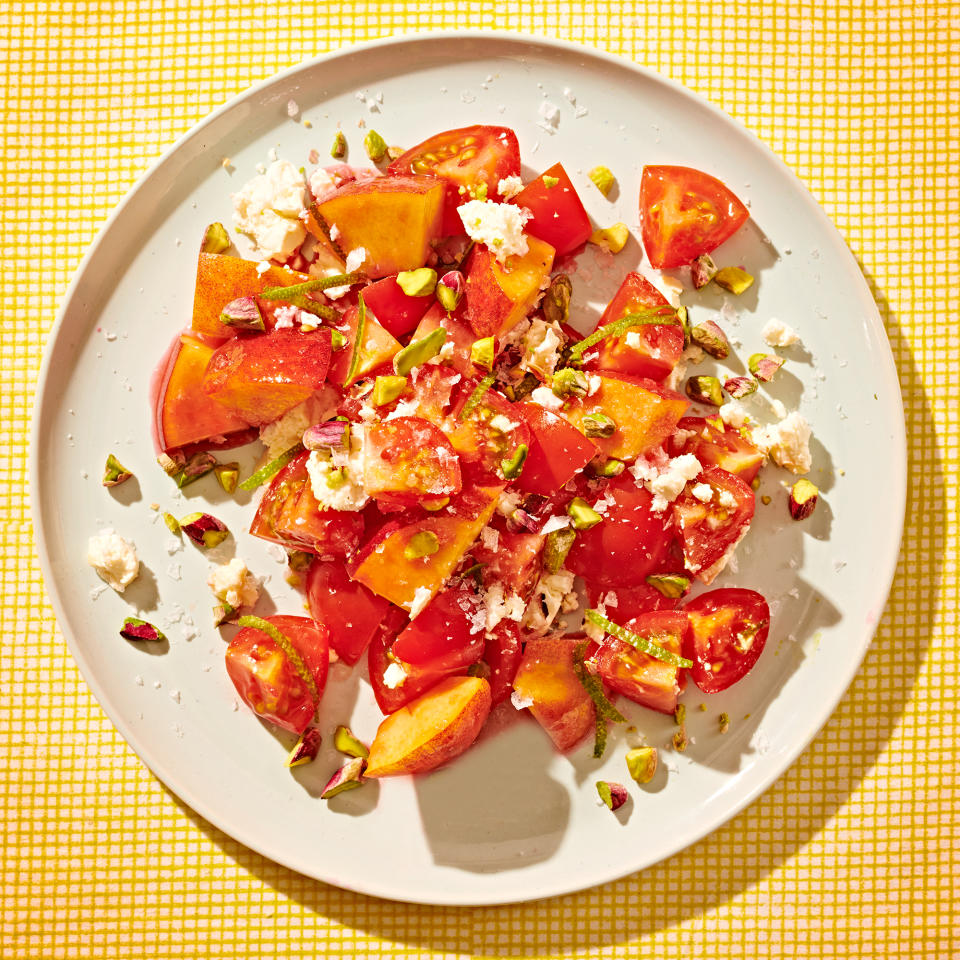 Tomato, Peach & Feta Salad