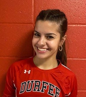 Durfee girls volleyball player Jasmine Caine