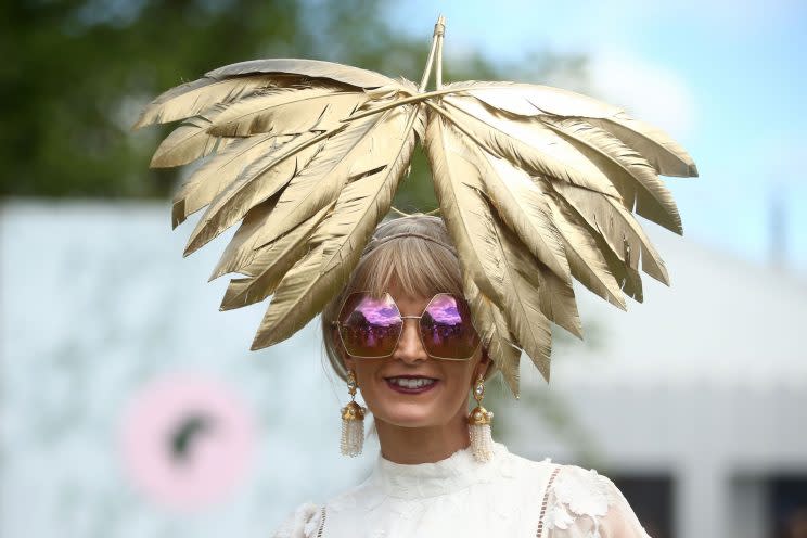 The Melbourne Cup saw more eye-catching looks [Photo: Getty]