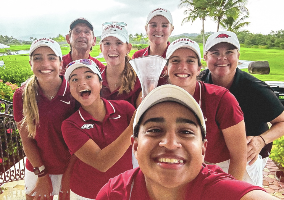 Arkansas’ women’s golf team won in Puerto Rico. (Photo: Arkansas Athletics)