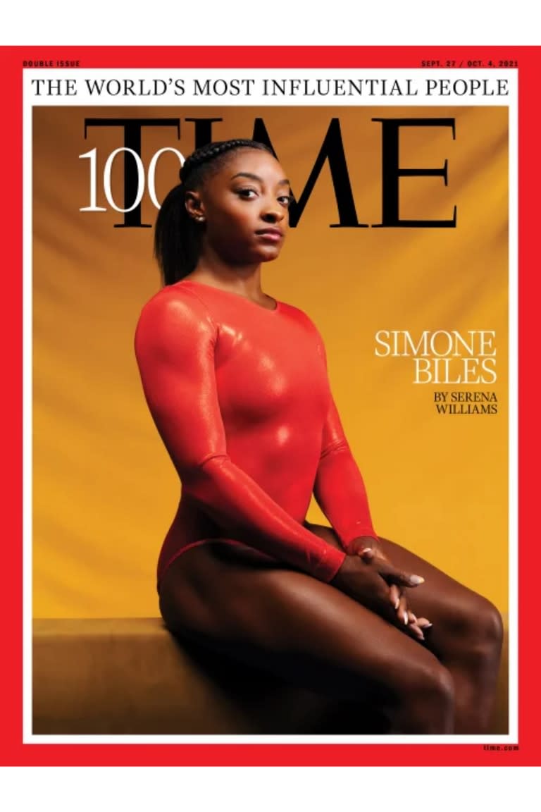 Simone Biles, quien lidera el listado de "Titanes"