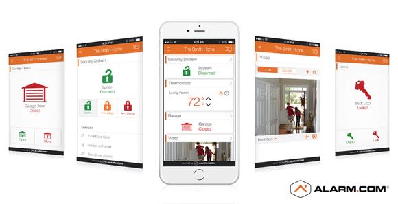 The Alarm.com smartphone app.
