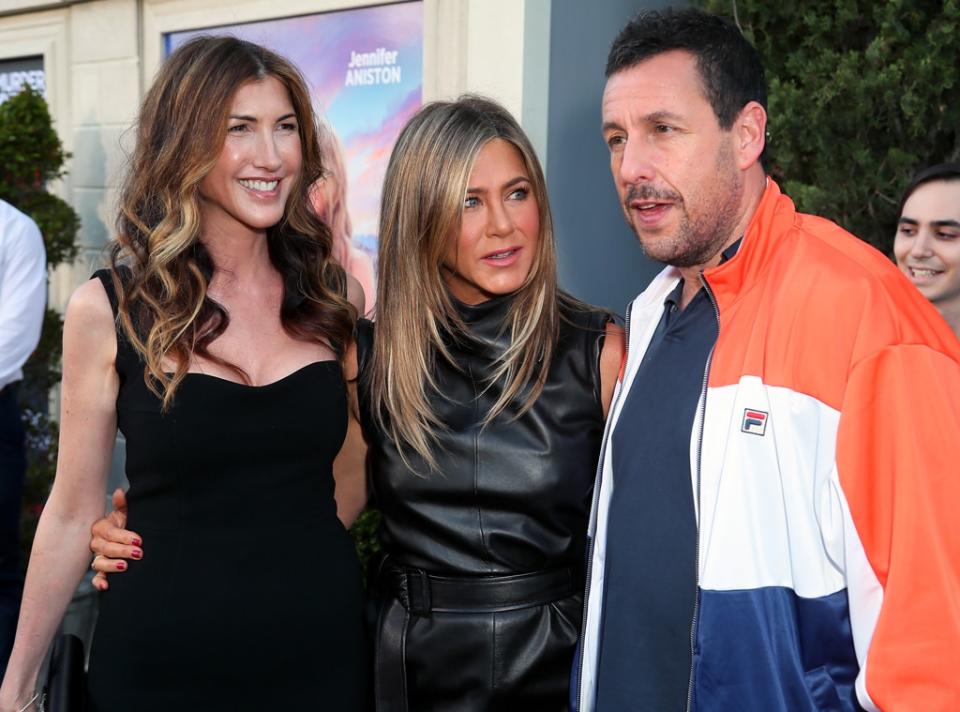 Jennifer Aniston, Adam Sandler, Jackie Sandler