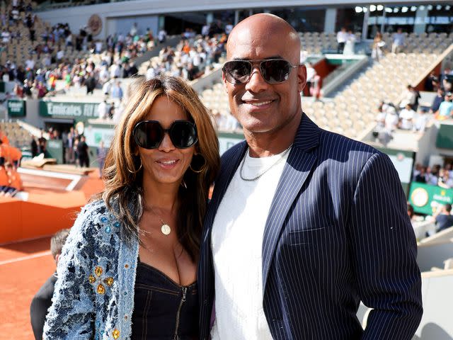 <p>Jean Catuffe/Getty</p> Nicole Ari Parker and her husband Boris Kodjoe attend the French Open in June 2022 in Paris, France