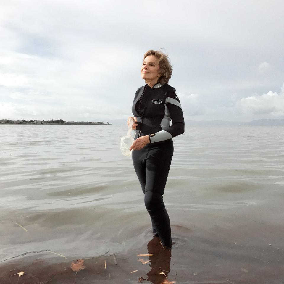 Portrait of Sylvia Earle, photographed at the Alamade Beach State Park in Alameda, CA, October 31, 2016.