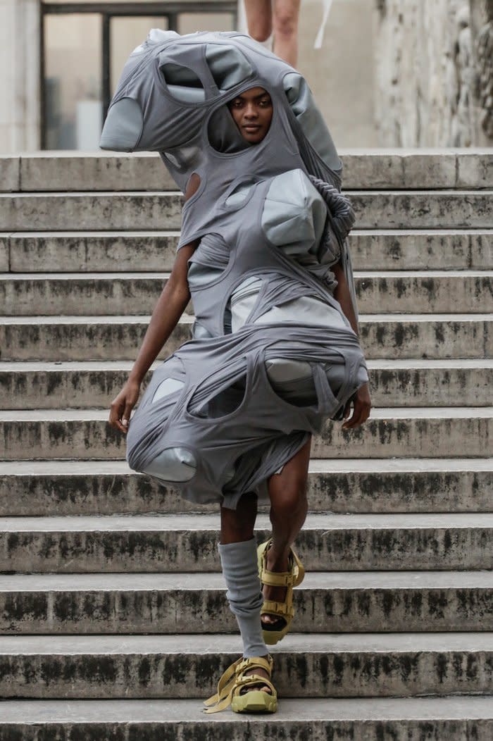 Yet another wacky Paris Fashion Week show from Rick Owens. (Photo: Getty Images)