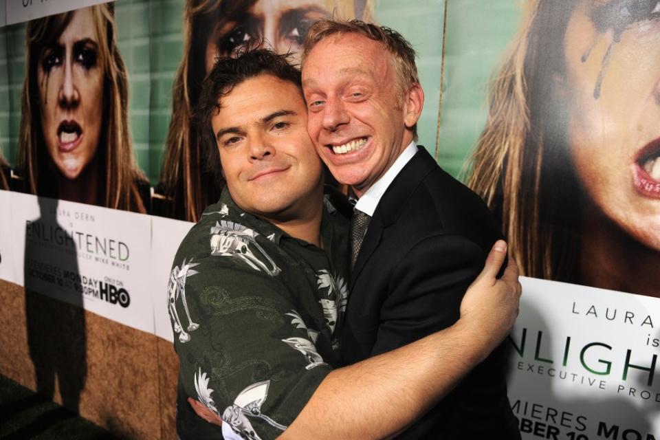 Jack Black and Mike White at the premiere of HBO’s “Enlightened” in October 2011. FilmMagic