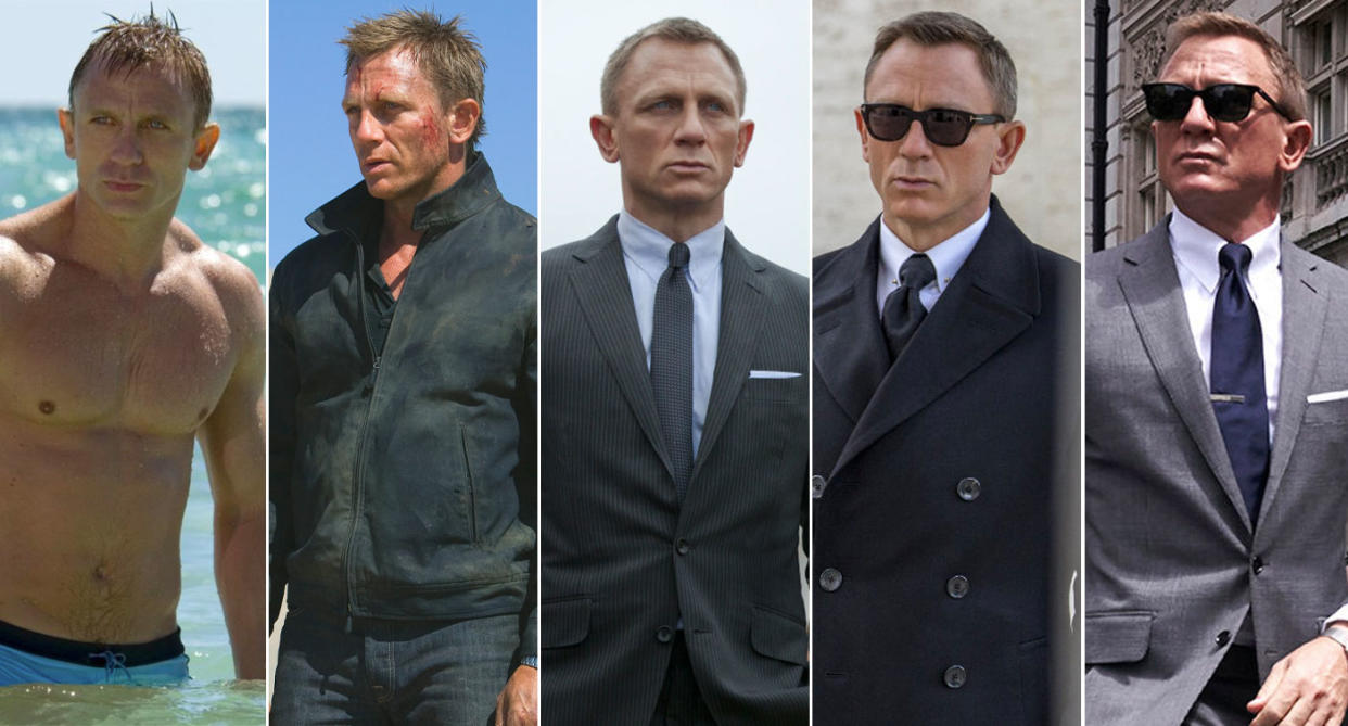 Daniel Craig appeared is five James Bond films: Casino Royale, Quantum of Solace, Skyfall, Spectre, No Time To Die (MGM/EON/Sony Pictures/Universal Pictures)