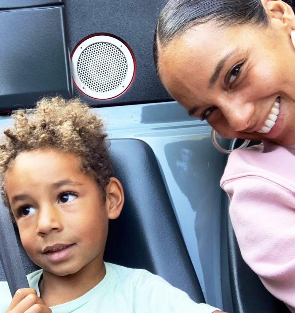 Alicia Keys and son Genesis