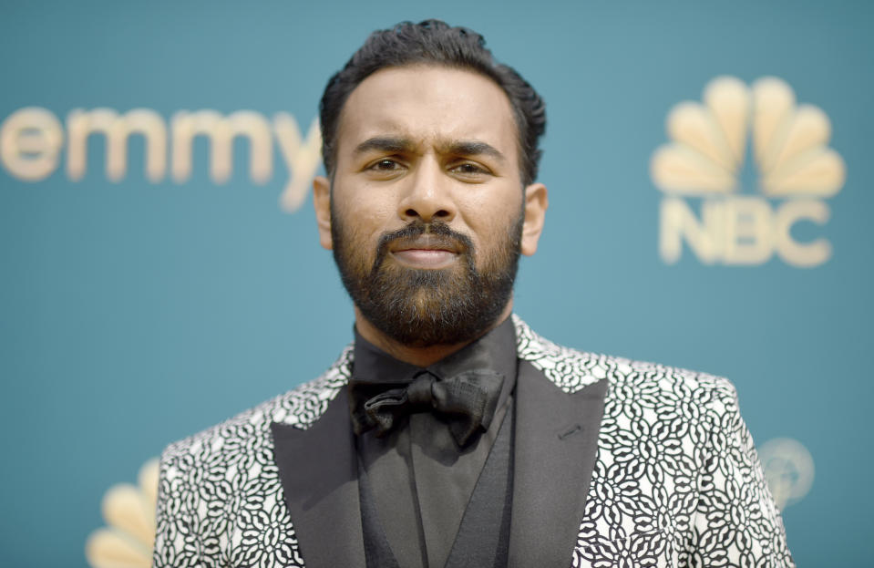 Himesh Patel arrives at the 74th Primetime Emmy Awards on Monday, Sept. 12, 2022, at the Microsoft Theater in Los Angeles. (Photo by Richard Shotwell/Invision/AP)