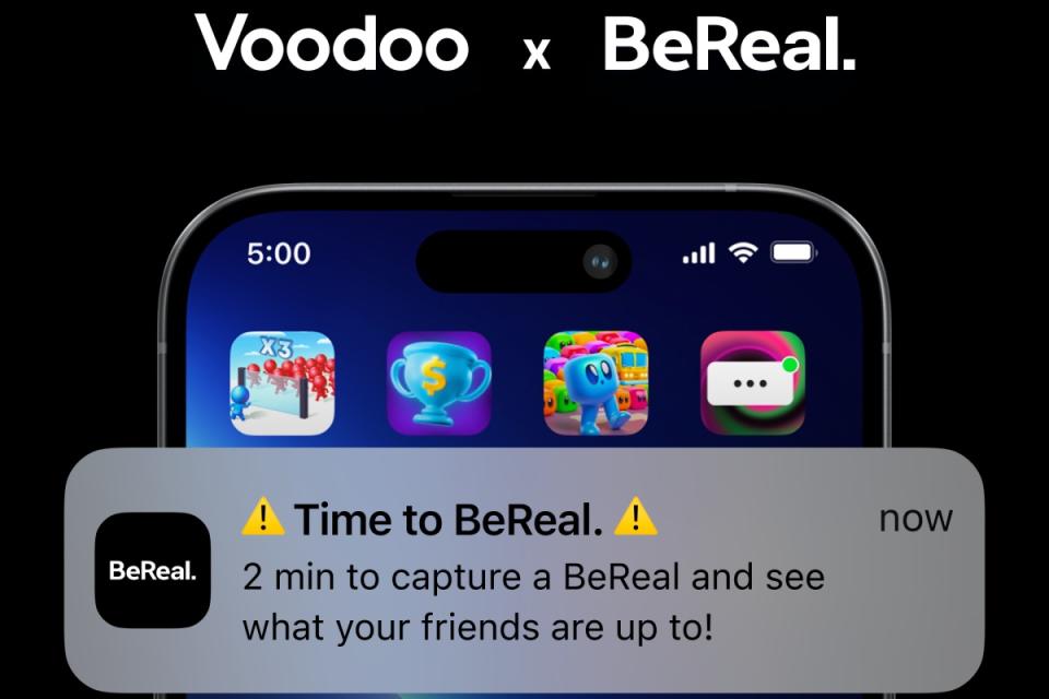 法國遊戲公司Voodoo收購以分享真實生活面貌的社群平台BeReal，期望以此帶動更大遊玩人潮