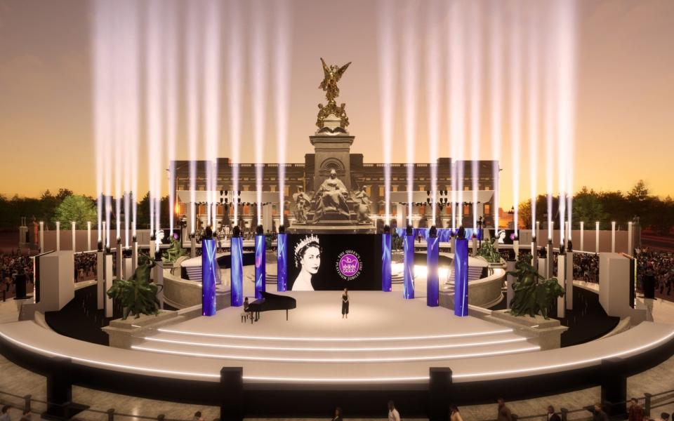 Buckingham Palace will be turned into a spectacular display for the concert