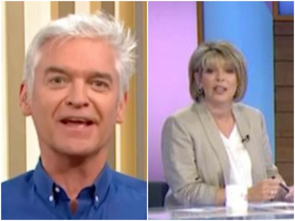 Phillip Schofield awkwardly cuts off Ruth Langsford on ‘This Morning’ (ITV)