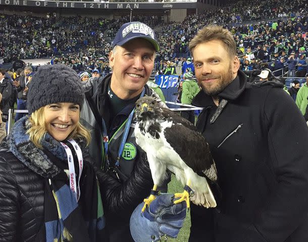 Sarah Williams McHale Instagram Joel McHale and Sarah Williams McHale at a Seattle Seahawks game.