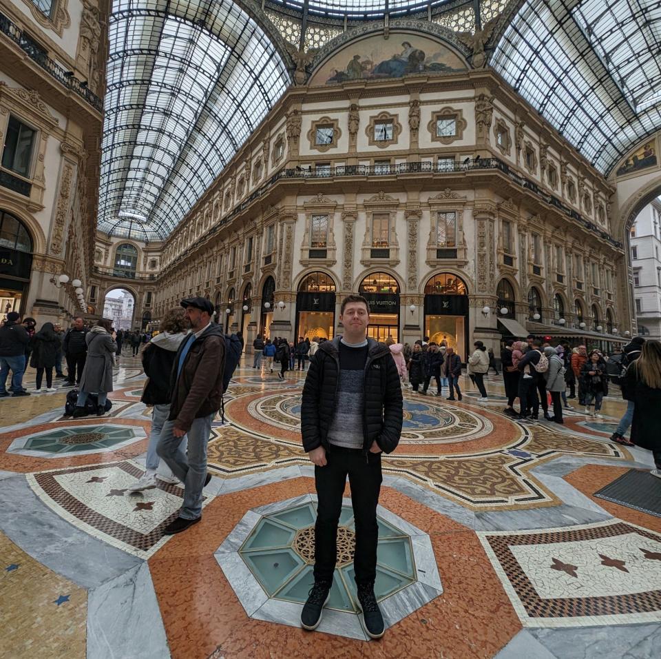 Jack paid a visit to Milan's Galleria Vittorio Emanuele II during his trip