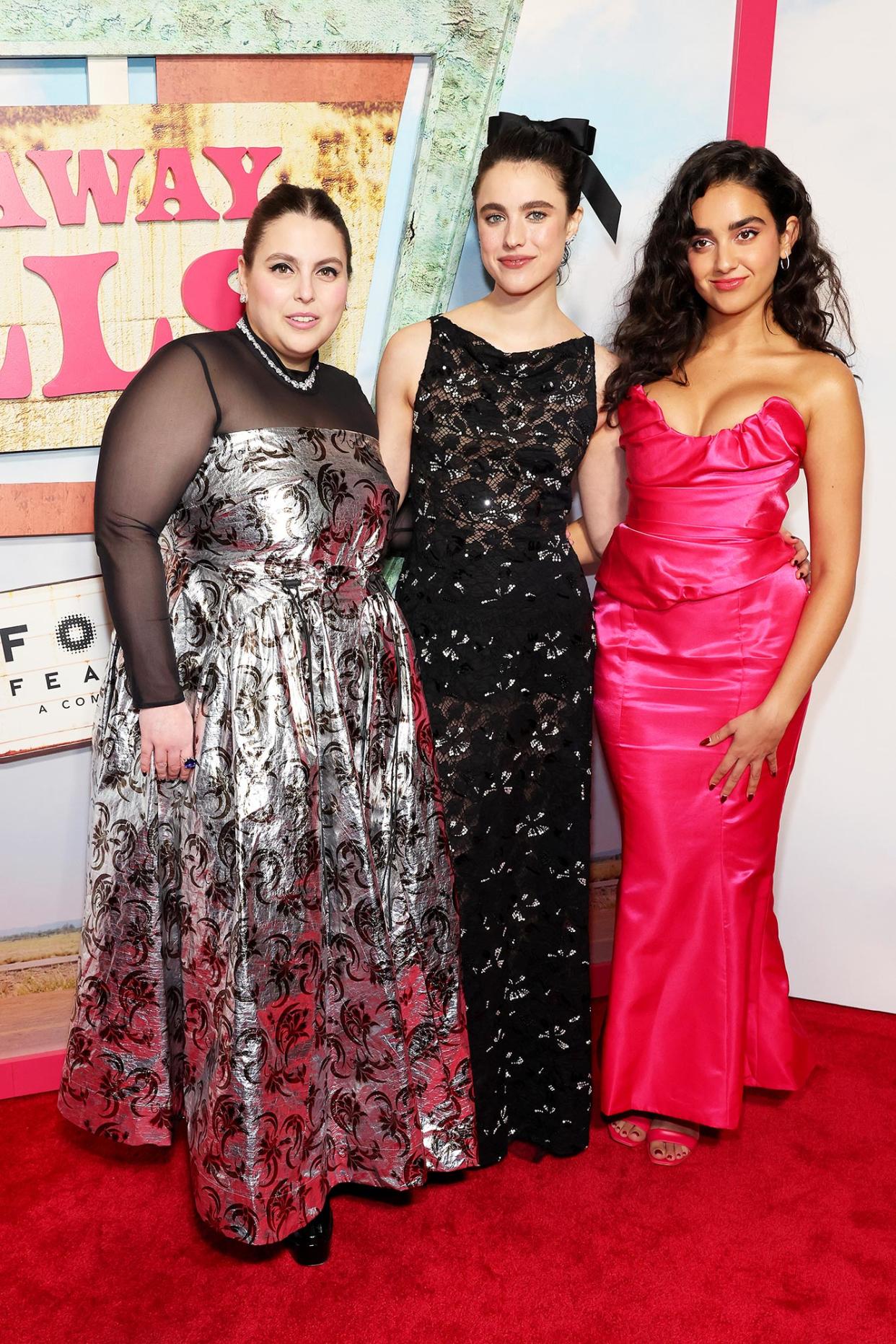 Beanie Feldstein Margaret Qualley Geraldine Viswanathan Stun at Drive Away Dolls Premiere