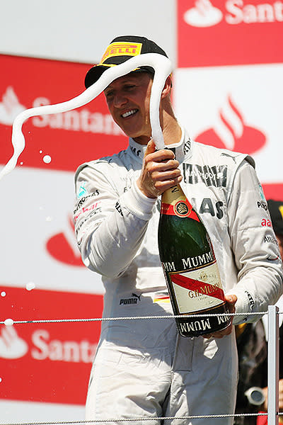 Schumacher failed to rediscover his former glories, finishing on the podium just once during his three seasons with Mercedes. He finished ninth overall in 2010, eighth in 2011 and 13th in 2012.