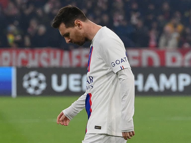 La frustración de Lionel Messi tras la eliminación del PSG en la Liga de Campeones