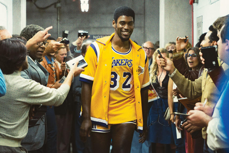 Quincy Isaiah in Winning Time: The Rise of the Lakers Dynasty. - Credit: Courtesy of Warrick Page/HBO