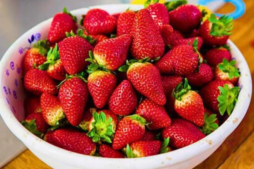 Picture of fresh strawberries