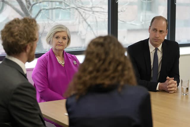 <p>Kin Cheung - WPA Pool/Getty Images</p> Prince William visits British Red Cross on Feb. 20, 2024