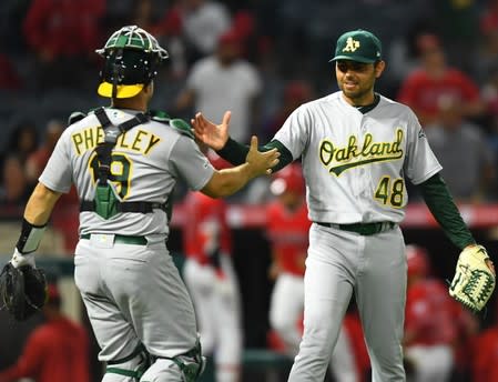 MLB: Oakland Athletics at Los Angeles Angels