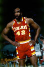 <p>Nate Thurmond, 74, was a professional basketball player who spent most of his career playing for the Golden State Warriors. He was later inducted into the Hall of Fame. He died of leukemia on July 16. — (Pictured) Nate Thurmond #42 of the Cleveland Cavaliers stands on the court during a game against the Boston Celtics circa 1976 at the Boston Garden in Boston, Massachusetts. (Dick Raphael/NBAE via Getty Images) </p>