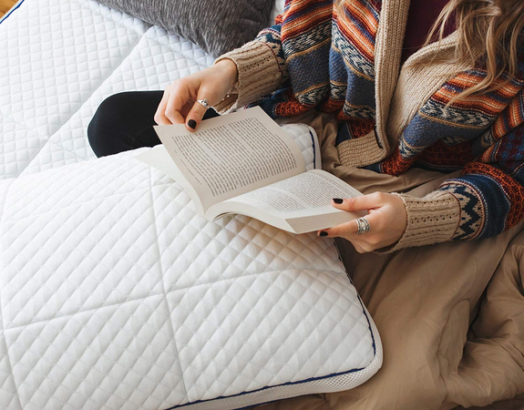 A quilted Nectar pillow.