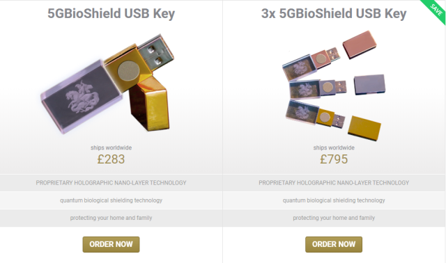 Des escrocs vendent une clé USB anti-5G à prix d'or