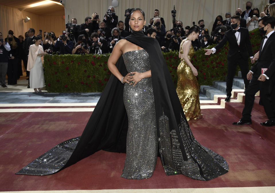 Alicia Keys attends The Metropolitan Museum of Art's Costume Institute benefit gala celebrating the opening of the "In America: An Anthology of Fashion" exhibition on Monday, May 2, 2022, in New York. (Photo by Evan Agostini/Invision/AP)