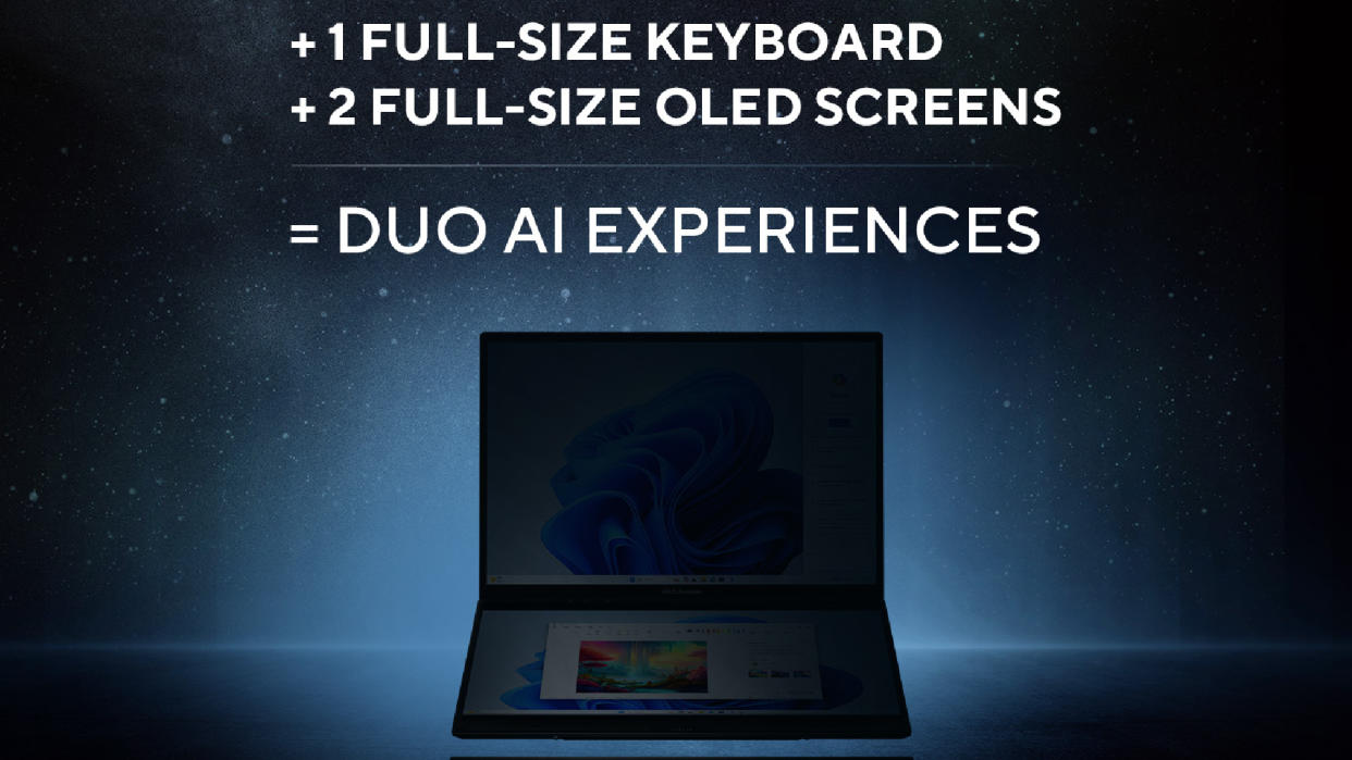  Asus ZenBook Duo tease. 