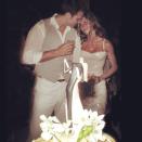 <p>The wedding between Gisele Bundchen and Tom Brady took place on February 26, 2009 in Santa Monica, and the intimate ceremony was only attended by immediate family. "We went back to the house and I barbecued aged New York strips. We had champagne, a cake, some ice cream. It was a great night," Brady told <a href="http://people.com/celebrity/tom-brady-describes-his-perfect-wedding-to-gisele-bndchen/" rel="nofollow noopener" target="_blank" data-ylk="slk:People;elm:context_link;itc:0;sec:content-canvas" class="link ">People</a>. "I think you always have this idea that weddings need to be 200 people, and you invite everybody, and I'm all for it if people want to do that, but I think there was really something special about just having our parents there."</p>