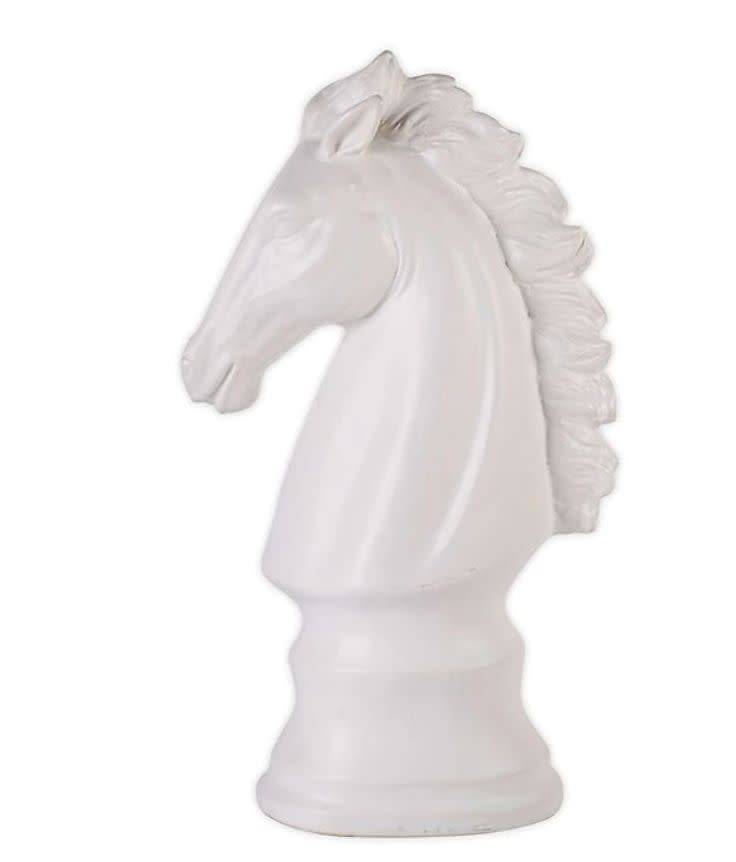 Okay, yes, yes &mdash; the horse head piece in chess is actually called a knight but you get the picture. This horse head figure is made of ceramic and has matte white finish. It would be the perfect piece to put on a desk or on a shelf. <a href="https://fave.co/2I7JcqV" target="_blank" rel="noopener noreferrer">Find it for $50 at Bed Bath &amp; Beyond</a>. 