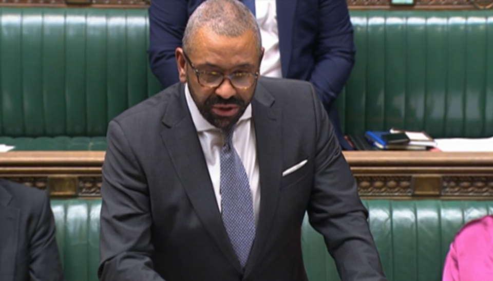 Foreign Secretary James Cleverly (PA)