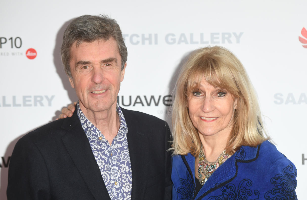 LONDON, ENGLAND - MARCH 30:  John Stapleton and Lynne Faulds Wood arrive at the Saatchi Gallery for its new exhibition 'From Selfie to Self-Expression' on March 30, 2017 in London, United Kingdom.  (Photo by Stuart C. Wilson/Getty Images)