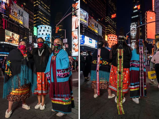 Long before Dutch merchants or hedge fund managers traded there, Manhattan was a hub for trade and cultural exchange for tribal nations. “When I was in Times Square, I was very conscientious of the space we were in and how it was used before,” said Lauryn. 