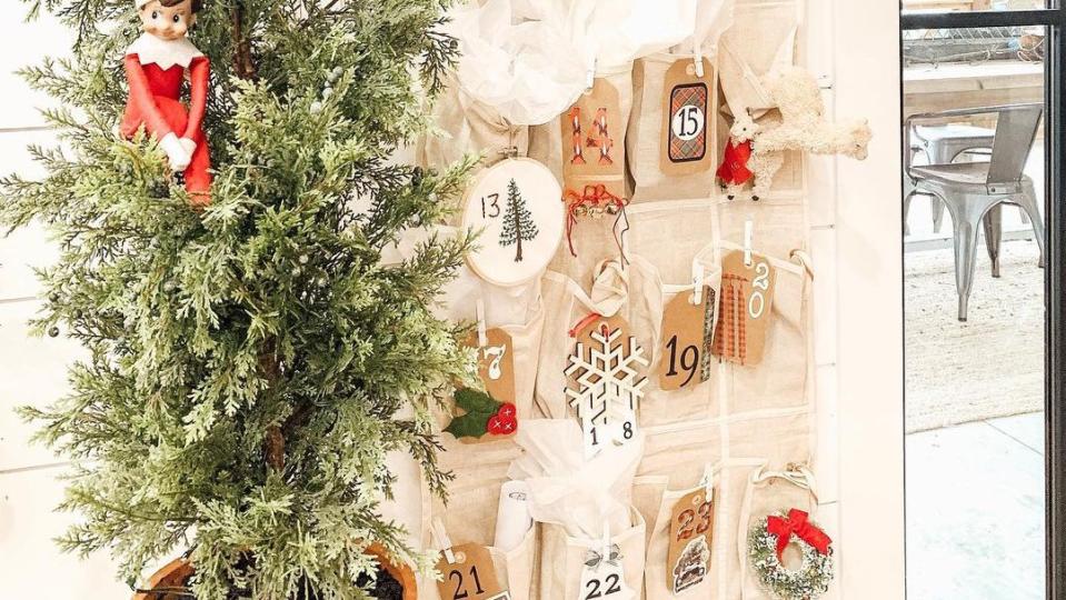 clear shoe organizer diy advent calendars