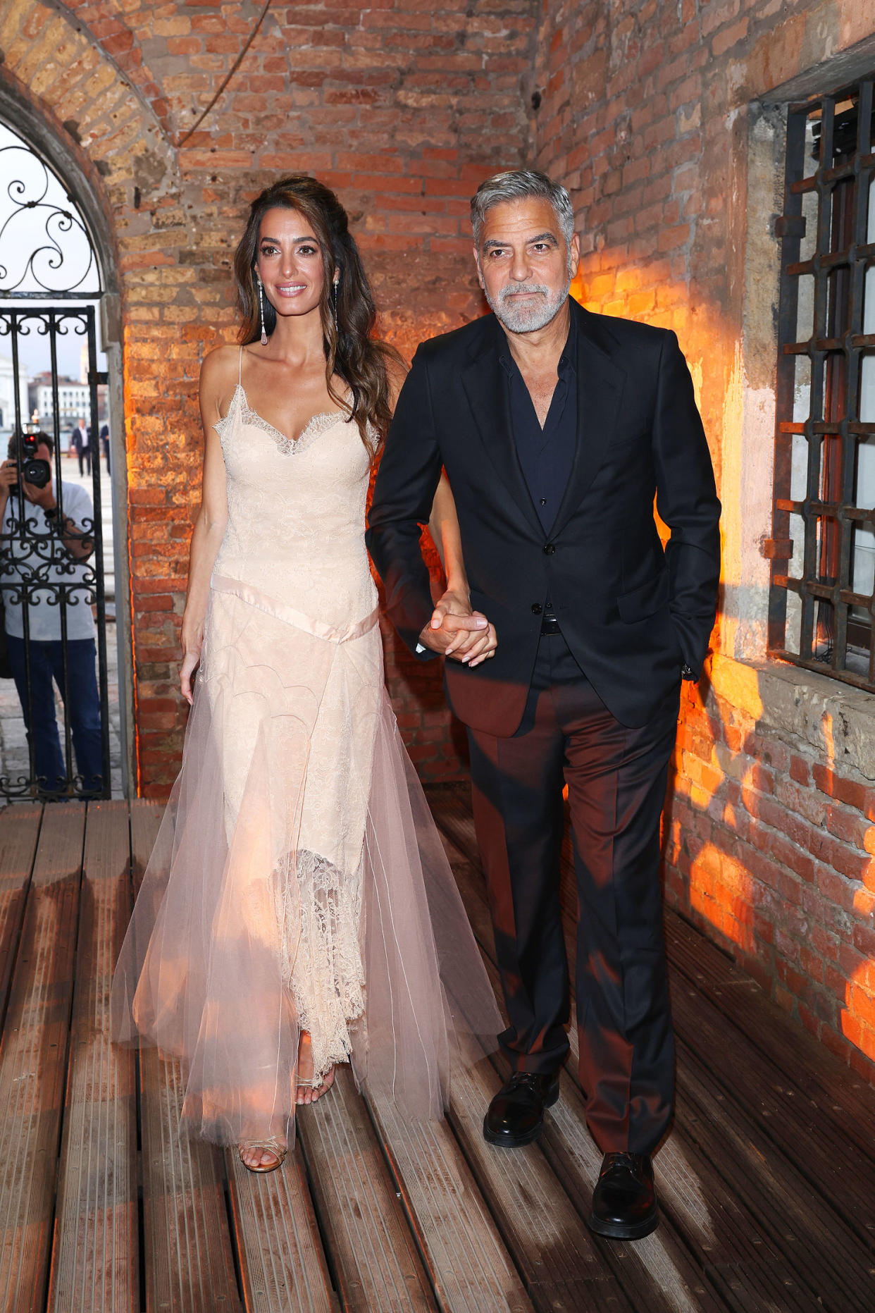 Amal Clooney and George Clooney attending the DVF Awards 2023 during the 80th Venice International Film Festival on August 31, 2023 in Venice, Italy.  (Jacopo Raule/Getty Images / Jacopo Raule/Getty Images)