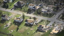 <p>Damage from a tornado is seen in Dunrobin, Ont., west of Ottawa on Saturday, Sept. 22, 2018. The storm tore roofs off of homes, overturned cars and felled power lines in the Ottawa community of Dunrobin and in Gatineau, Que. (Photo from Sean Kilpatrick/The Canadian Press) </p>