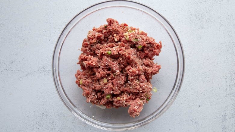 seasoned hamburger meat