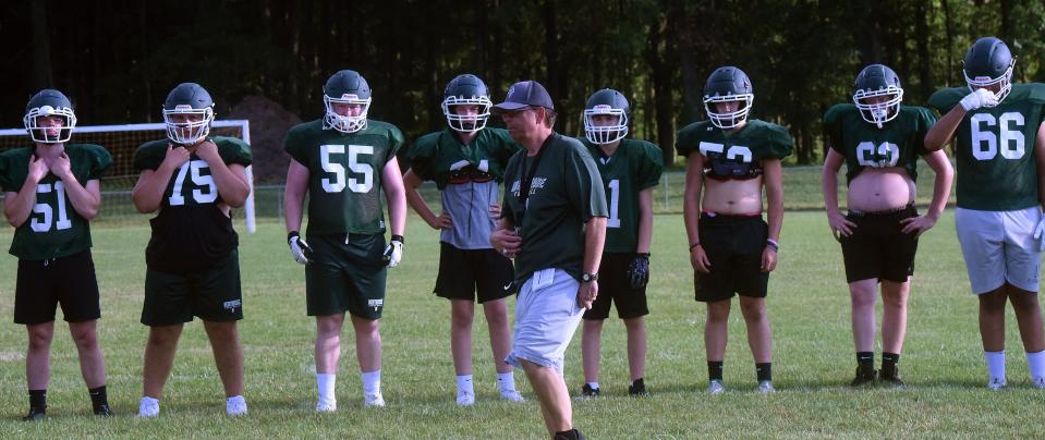 Northridge High School football holds their team camp days on Wednesday, July 27, 2022 under new head coach Tod King leading into official practices next week.