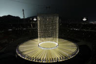 <p>A general view during the Opening Ceremony of the PyeongChang 2018 Winter Olympic Games at PyeongChang Olympic Stadium on February 9, 2018 in Pyeongchang-gun, South Korea. (Photo by Richard Heathcote/Getty Images) </p>